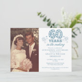 Im 60. Hochzeitstag Foto Einladung (Stehend Vorderseite)