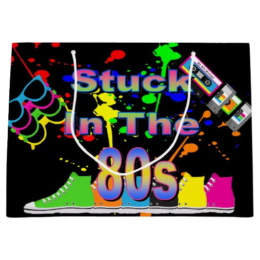 Im 80er stecken große geschenktüte (Vorderseite)