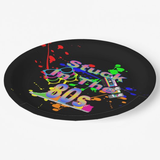 Im 80er stecken pappteller (Schrägansicht)