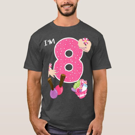Im 8 Wellness-Center Party Birthday Girl Nail Poln T-Shirt (Vorderseite)