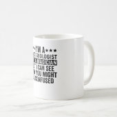 I'm A Bacteriologist Not A Magician Funny Kaffeetasse (VorderseiteRechts)