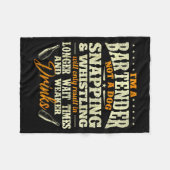 I'm A Bartender Not A Dog - Tapster Bartending Bar Fleecedecke (Vorderseite (Horizontal))