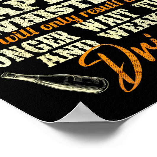 I'm A Bartender Not A Dog - Tapster Bartending Bar Poster (Ecke)