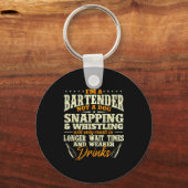 I'm A Bartender Not A Dog - Tapster Bartending Bar Schlüsselanhänger (Vorderseite)