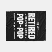 Im A Berufliche Pop-Pop-Rente Fleecedecke (Vorderseite (Horizontal))