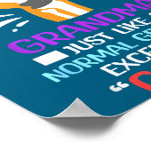 I'm A Bionic Grandma Funny Quote For Cool Grandmot Poster (Ecke)