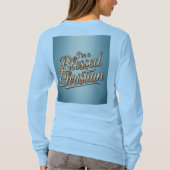 I'm A Blessed Christian Blue T-Shirt (Rückseite)