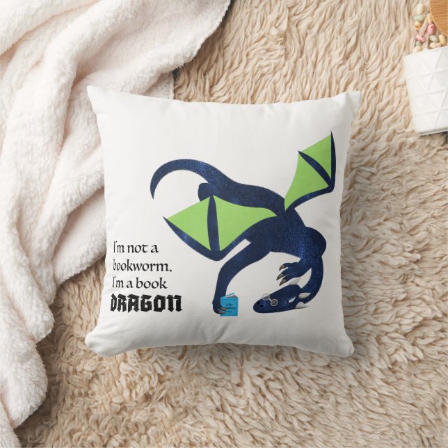 I'm a book dragon kissen (Decke)