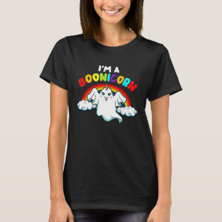I'm A Boonicorn Halloween Character Ghost Rainbows T-Shirt