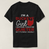 Im a Buckeye Girl Shirt Ohio Staat für Frauen (Design vorne)
