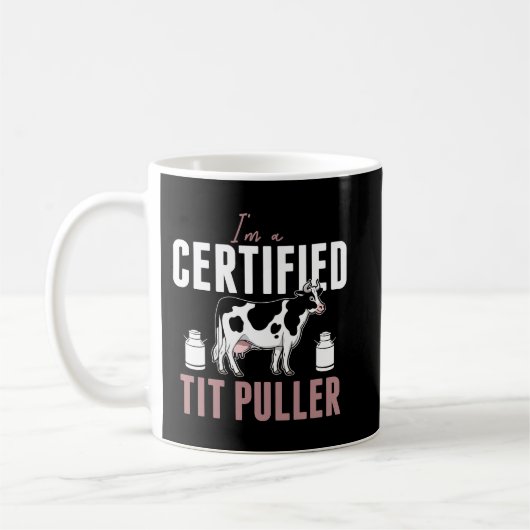 Im a Certified tile pulle Funny Bauer Kaffeetasse (Links)