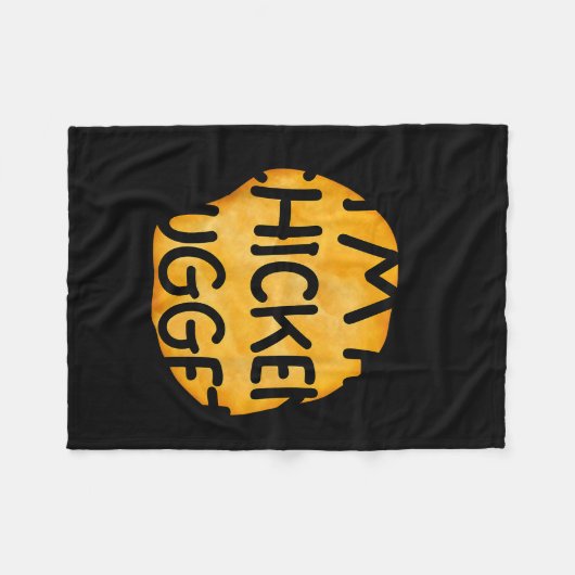 I'm A Chicken Nugget Funny Lazy Easy Halloween Cos Fleecedecke (Vorderseite (Horizontal))