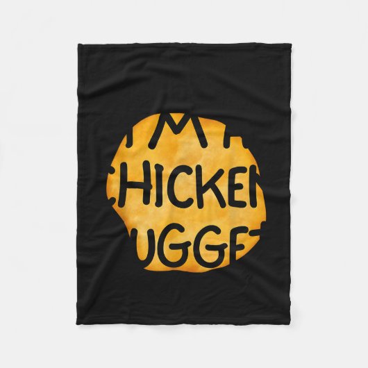 I'm A Chicken Nugget Funny Lazy Easy Halloween Cos Fleecedecke (Vorderseite)