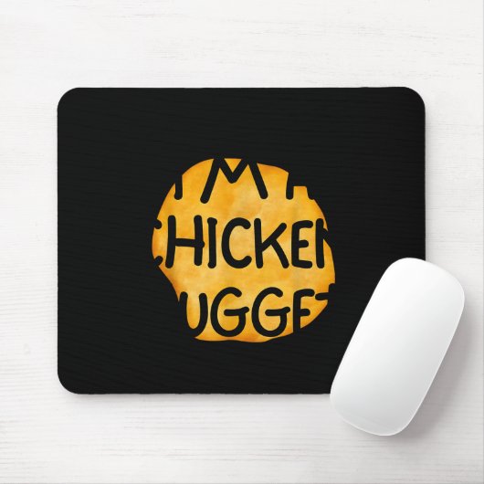 I'm A Chicken Nugget Funny Lazy Easy Halloween Cos Mousepad (Mit Mouse)