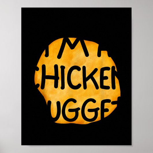 I'm A Chicken Nugget Funny Lazy Easy Halloween Cos Poster (Vorne)