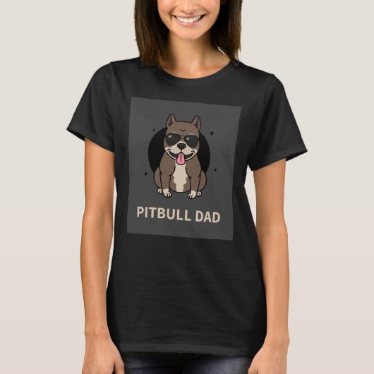Im A Cool Pitbull Vater T-Shirt (Vorderseite)