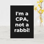 I'm a CPA, not a rabbi Karte (Gelbe Blume)