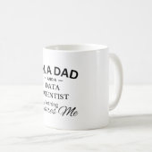I'm a Dad And a Data Scientist Nothing Scares Me Kaffeetasse (VorderseiteRechts)