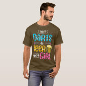 Im A Darts Beer Kinda Girl - Funny Dart Player T-Shirt (Vorne ganz)