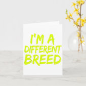 I'm A Different Breed _ Ec Motivational Work Out  Karte (Gelbe Blume)