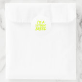 I'm A Different Breed _ Ec Motivational Work Out Runder Aufkleber (Tasche)