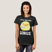 I'm A Ducking Genius Duck With Knife Meme T-Shirt (Vorne ganz)