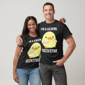 I'm A Ducking Rockstar Duck With Knife Meme T-Shirt (Unisex)