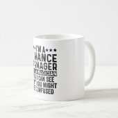 I'm A Finance Manager Not A Magician Funny Kaffeetasse (VorderseiteRechts)