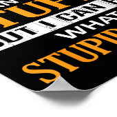 I'm A Firefighter I Can't Fix Stud Funny Firefight Poster (Ecke)