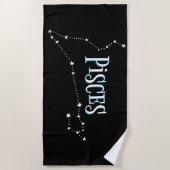 Im A Fisces Zodiac.Trendy Pisces Zodiac Sign Beach Strandtuch (Vorderseite)