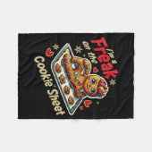 I'm A Freak On The Cookie Sheet Fleecedecke (Vorderseite (Horizontal))