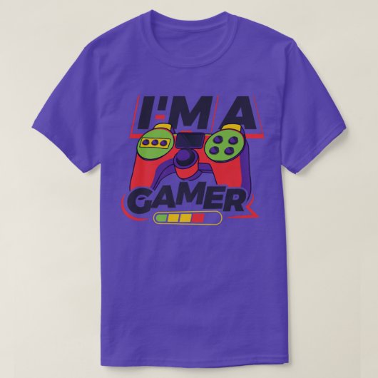 I'm A Gamer Game Player Nerd Geek Pc Console T-Shirt (Design vorne)