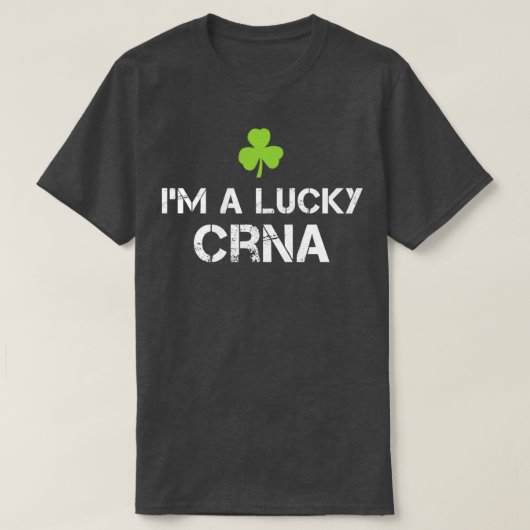 im a glücklich crna, St Patricks Day, Krankenschwe T-Shirt (Design vorne)