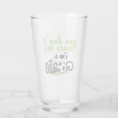 Im A Goalie Glas (Rückseite)