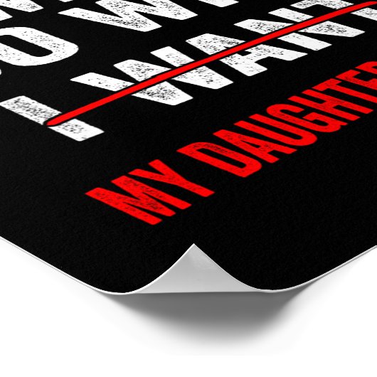 I'm A Grown Man I Do What My Daughter Wants Funny  Poster (Ecke)