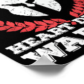 Im A Heart Disease Warrior Survivor Cardiac Health Poster (Ecke)