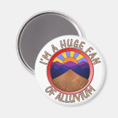 I'm a Huge Fan of Auen Geology Pun Magnet (Vorderseite/Rückseite)