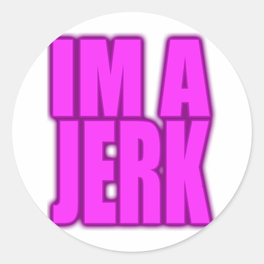 IM A JERK jerkin jerking jerking dance Runder Aufkleber (Vorderseite)