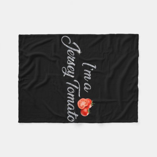 I'm A Jersey Tomato, New Jersey, Garden State, Jer Fleecedecke (Vorderseite (Horizontal))