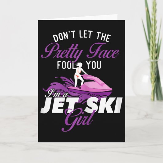 I'm A Jet Ski Girl - Jet Skiing Lover Jetski Vacat Karte (Vorderseite)