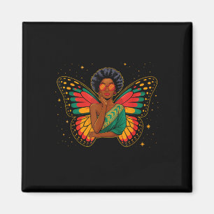 Im A Juneteente Queen African Butterfly Queen Afri Magnet