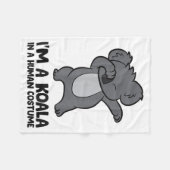 I'm A Koala In A Human Costume Funny Koala Fleecedecke (Vorderseite (Horizontal))