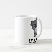 I'm A Koala In A Human Costume Funny Koala Kaffeetasse (VorderseiteRechts)