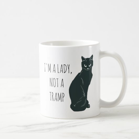 I'm a Lady, Not a Tramp Mug -for Cat Lovers Kaffeetasse (Rechts)