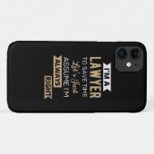I'm A Lawyer, To Save Time Case-Mate iPhone Hülle (Rückseite (Horizontal))