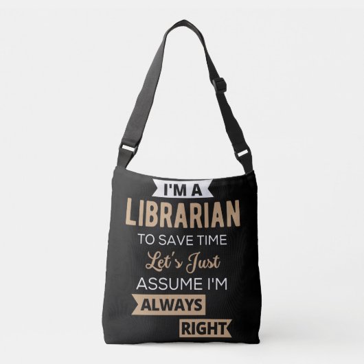 I'm A Librarian Tragetaschen Mit Langen Trägern (Vorderseite)