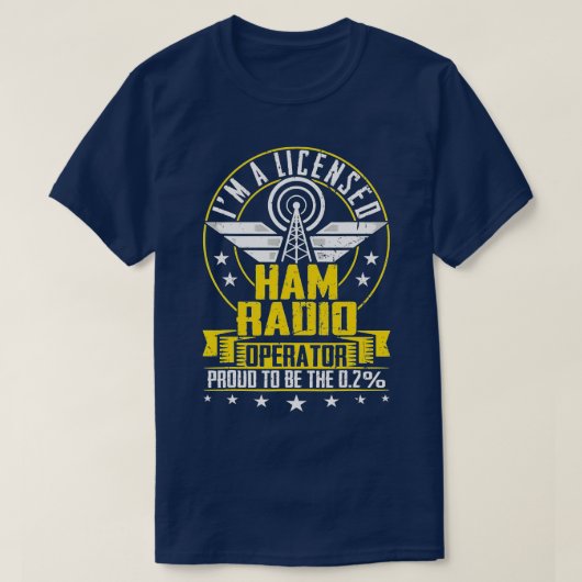 IM A Licised Ham Radio Operator Antenna Ham Radio T-Shirt (Design vorne)