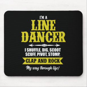 Im A Line Dancer Line Dancing Line Dance Geschenk Mousepad