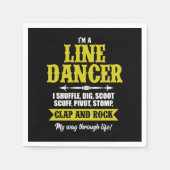 Im A Line Dancer Line Dancing Line Dance Geschenk Serviette (Vorderseite)