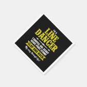 Im A Line Dancer Line Dancing Line Dance Geschenk Serviette (Ecke)